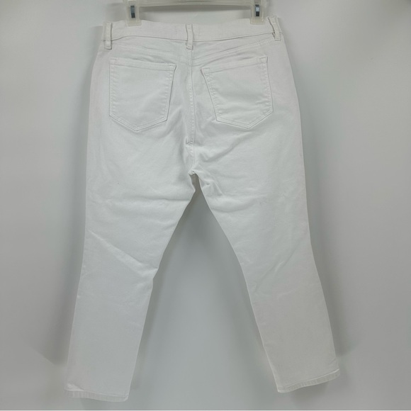 Loft Modern High Waist Skinny Ankle Jeans Womens 30/10 White Stretch Summer NWOT - Picture 3 of 11